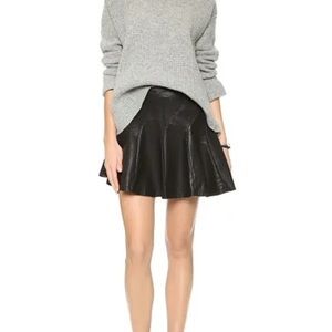 Free People Vegan Leather Mini Skirt